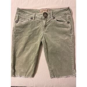 Marisa Christina Corduroy Capri Cropped Pants Womens‎ Size 30 Green